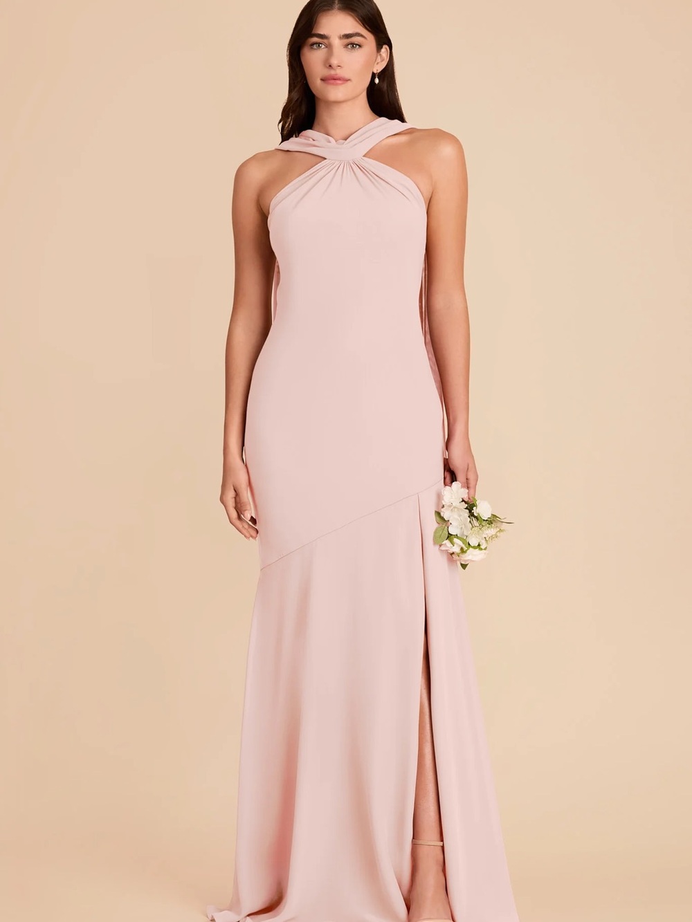 Birdy Grey Eileen Dress Chiffon Blush Pink